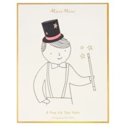 Meri-Meri Feesthoedjes 100% Magic (8st) Meri Meri -FloraSelf winkel 057 6902 feesthoedjes 100 magic 8st meri meri 3