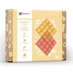 Connetix Tiles Basis Bouwplaten Lemon & Peach (2st)