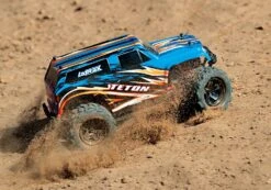 LaTrax Teton 1/18 Electro Monster Truck RTR - BlauwX -FloraSelf winkel 76054 teton action bluex side ltor web 1