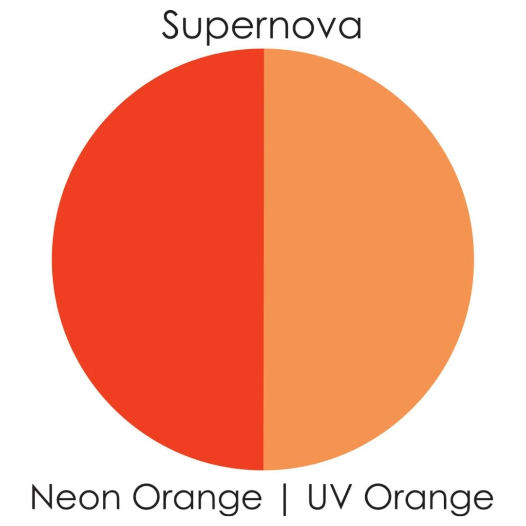 Mehron Paradise Makeup Neon UV Glow Supernova, Orange (40 Gram) 3 Mehron Paradise Makeup Neon UV Glow Supernova, Orange (40 Gram) - Afbeelding 3