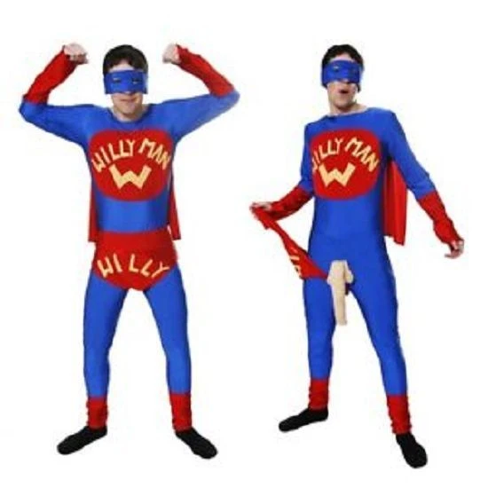 Henbrandt Willy Man / Super Lul Kostuum | Verkleedkleding | Vrijgezellenfeest | Volwassenen ONE-SIZE 2 Henbrandt Willy Man / Super Lul Kostuum | Verkleedkleding | Vrijgezellenfeest | Volwassenen ONE-SIZE - Afbeelding 2
