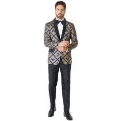 Herenkostuum Suitmeister Art Deco Deep Navy