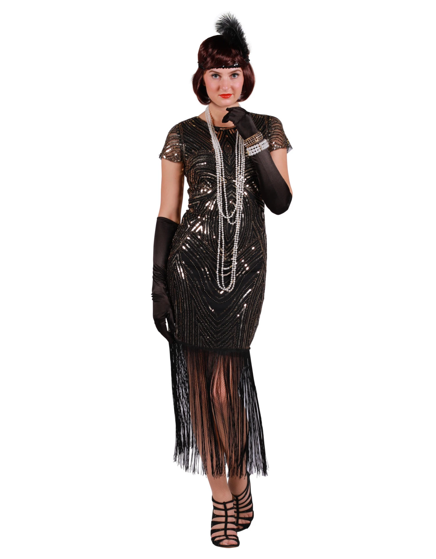 Charleston Jurk Ruby, Goud 1 Charleston Jurk Ruby, Goud