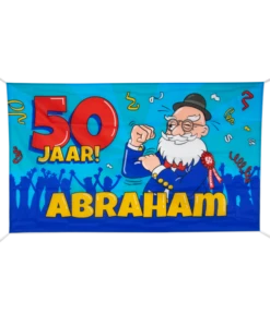 Gevelvlag Abraham Cartoon (90x150cm)