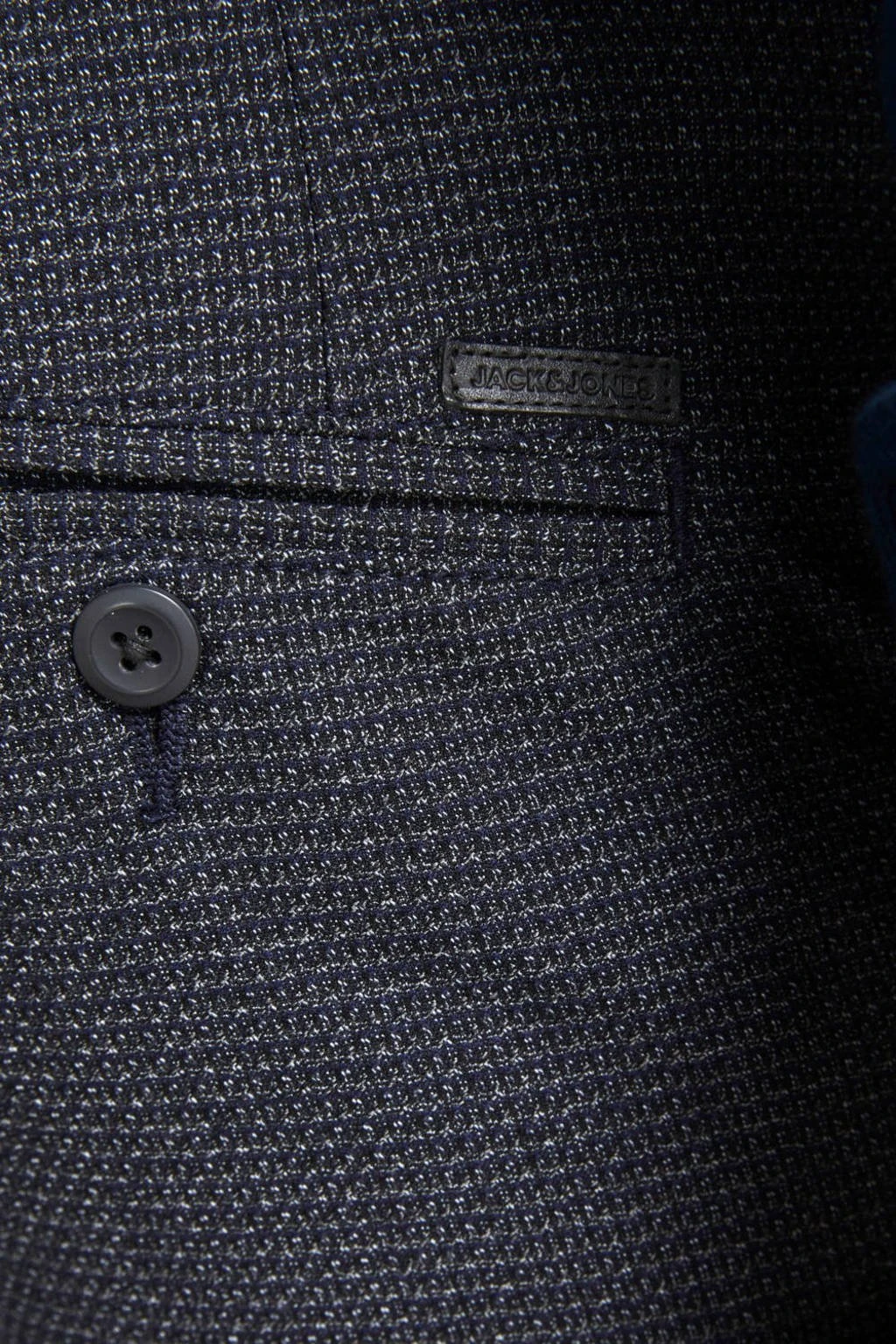 Slim Fit Pantalon JJIMARCO Met All Over Print Donkerblauw 8 Slim Fit Pantalon JJIMARCO Met All Over Print Donkerblauw - Afbeelding 8