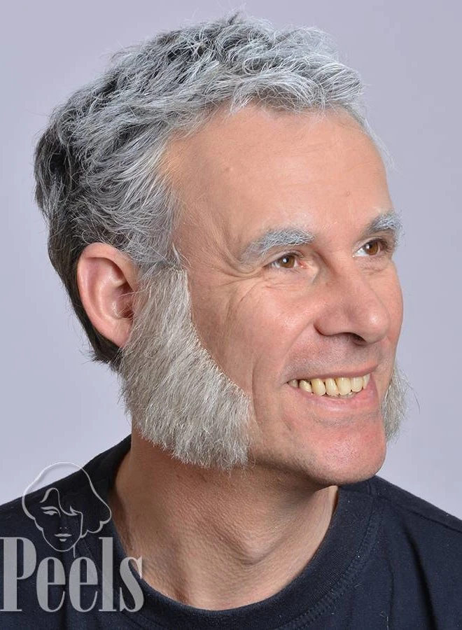 Handgeknoopte Bakkebaarden Van Echt Haar, Breed Lang, Type 9223 5 Handgeknoopte Bakkebaarden Van Echt Haar, Breed Lang, Type 9223 - Afbeelding 5