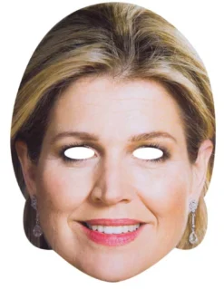 Masker Koningin Máxima (karton)