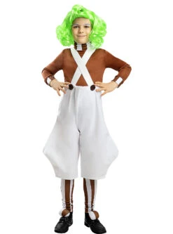 Oompa Loompa Kostuum Voor Kinderen - Sjakie En De Chocoladefabriek