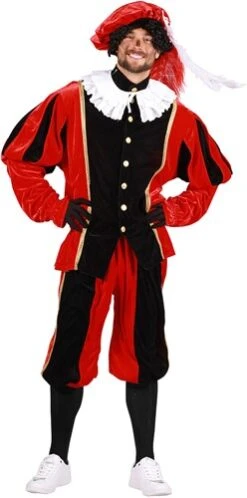 Pietenpak Carlos Fluweel Polyester Rood/Zwart