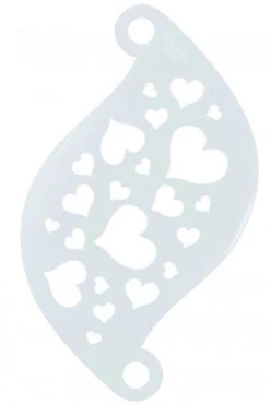 Schminksjabloon Superstar Hartjes - 77002