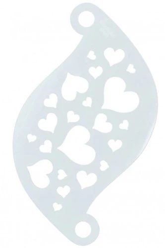 Schminksjabloon Superstar Hartjes - 77002 1 Schminksjabloon Superstar Hartjes - 77002