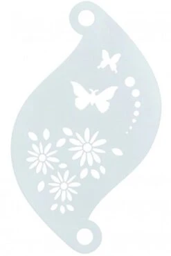 Schminksjabloon Superstar Vlinder Bloem - 77008