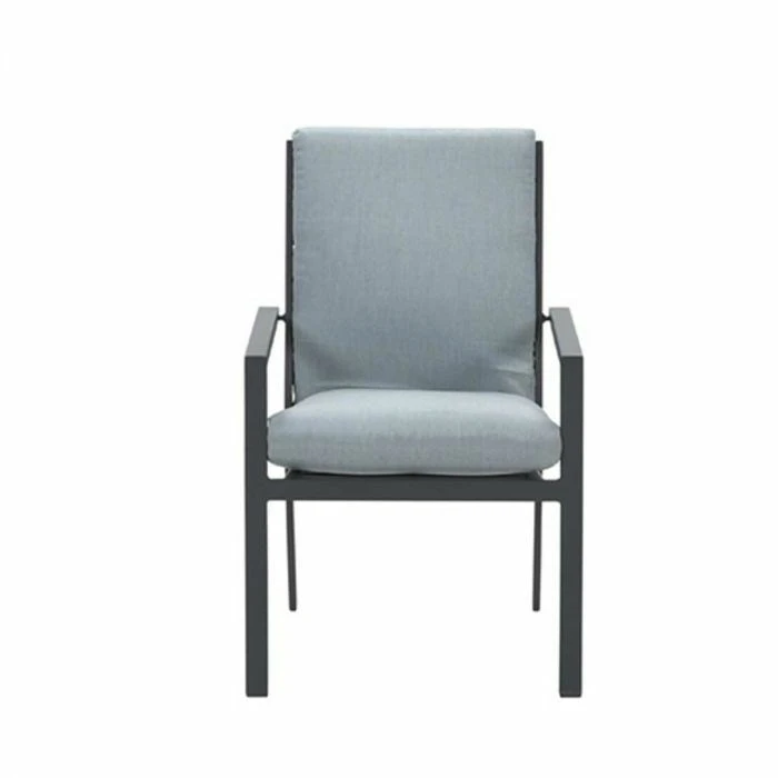 Sergio Dining Tuinstoel Carbon Black - Mint Grey 2 Sergio Dining Tuinstoel Carbon Black - Mint Grey - Afbeelding 2