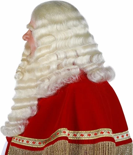 Baardstel Sinterklaas Professioneel (yak) 2 Baardstel Sinterklaas Professioneel (yak) - Afbeelding 2