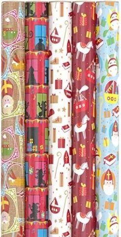 Sinterklaas Inpakpapier 46,5x250cm