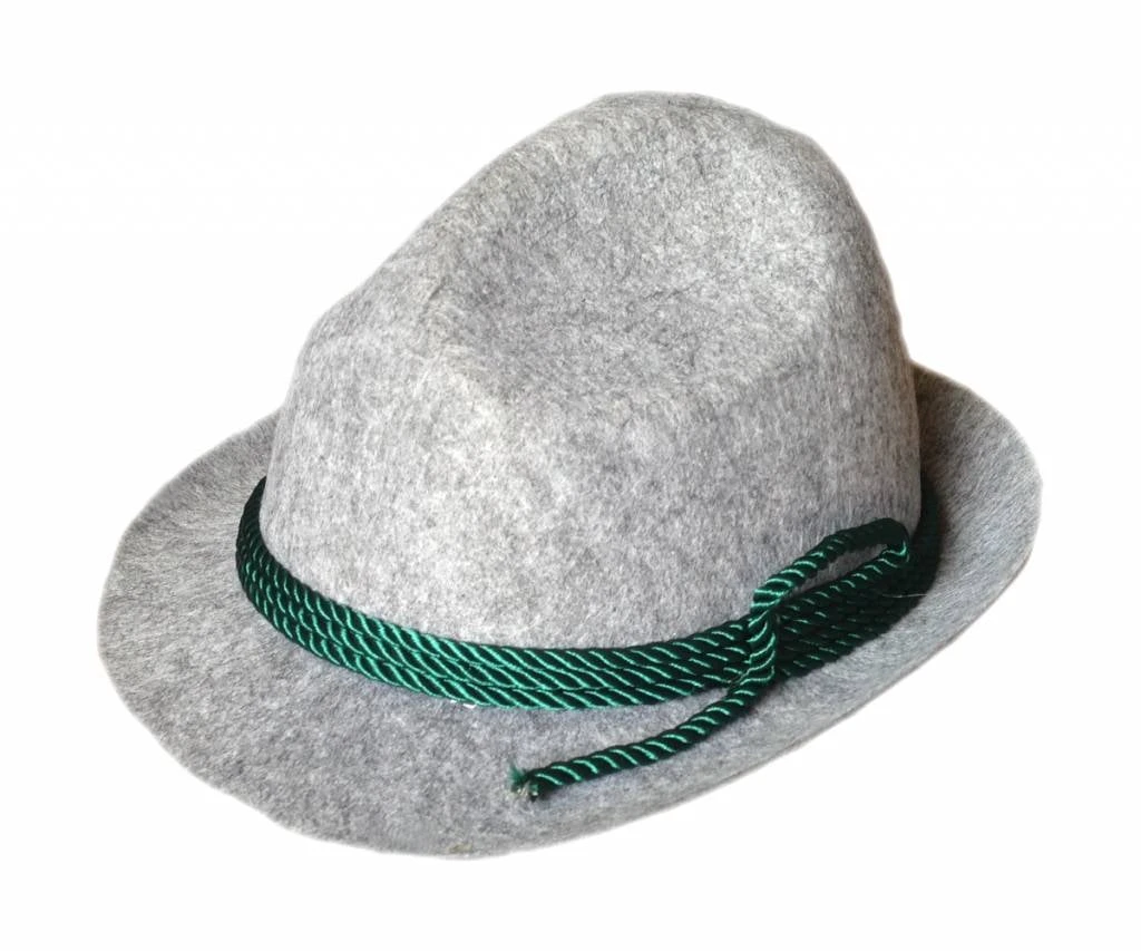 Tirolerhoed Grijs Wolvilt Look 4 Tirolerhoed Grijs Wolvilt Look - Afbeelding 4